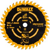 DeWALT Cirkelzaagblad voor Hout | Extreme | Ø 184mm Asgat 16mm 40T - DT1668-QZ