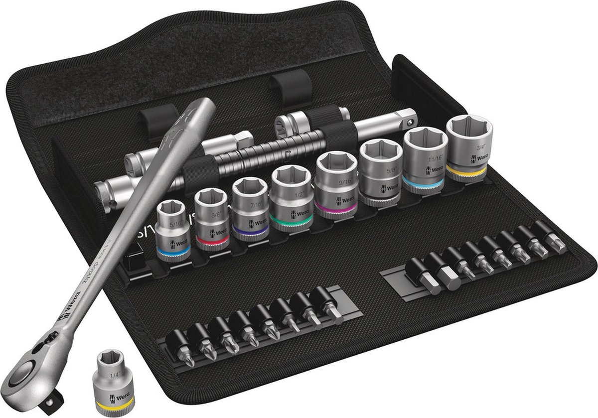 Wera 8100 SB 11 Zyklop Metalen ratelset, 3/8" gereedschapsset thumbnail 2