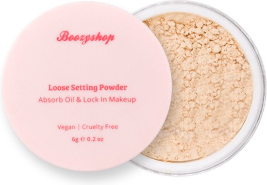 Foto: Boozyshop loose setting powder translucent transparante poeder fixing powder gezichtspoeder setting powder loose powder setting poeder matte finish vegan