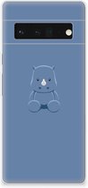 TPU Silicone Hoesje Google Pixel 6 Pro Telefoonhoesje Baby Rhino