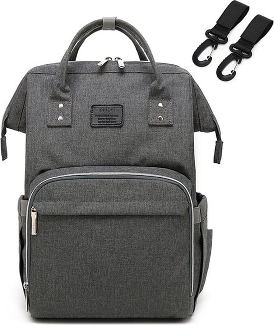 KASURE Feuchttaschen Set - 3 Waschbare Beutel + 2 Haken Für Kinderwagen