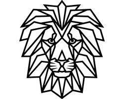 Geometrische leeuw, type 2 -- Wall Art Wooninrichting Woondecoratie Muurdecoratie Living Woonkamer Hout Zwart Wand Kader Muur Interieur Bureau Art Abstract Animal Dier Lion Safari Afrika Africa Cadeau Figuur Geschenk Gift Zoo Uniek Modern Pinterest