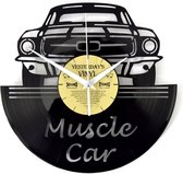 Vinyl Clock Muscle Car - Made From A Recycled Record