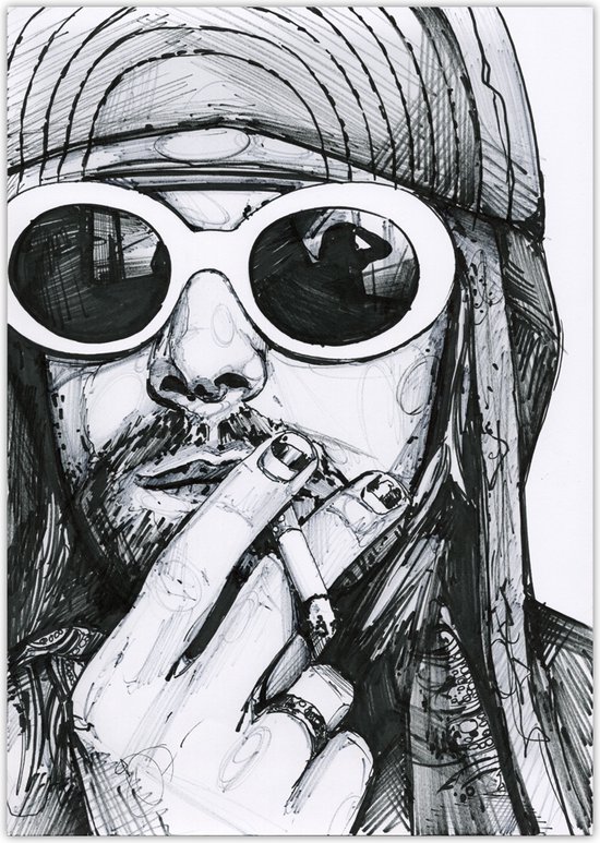 Kurt Kobain - poster - 30 x 40 cm