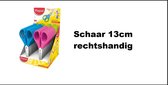 24x Schaar 13cm rechtshandig assortie - Kids Schaar kantoor school artikelen