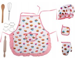 Keukenschort - Kokset - Verkleedset - Kookschort - Alles voor de kleine kok