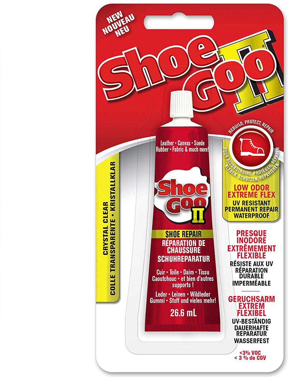 Shoe Goo II Speciaal schoenen lijm 26.6 ml (Kleine Tube + Minder sterke geur )