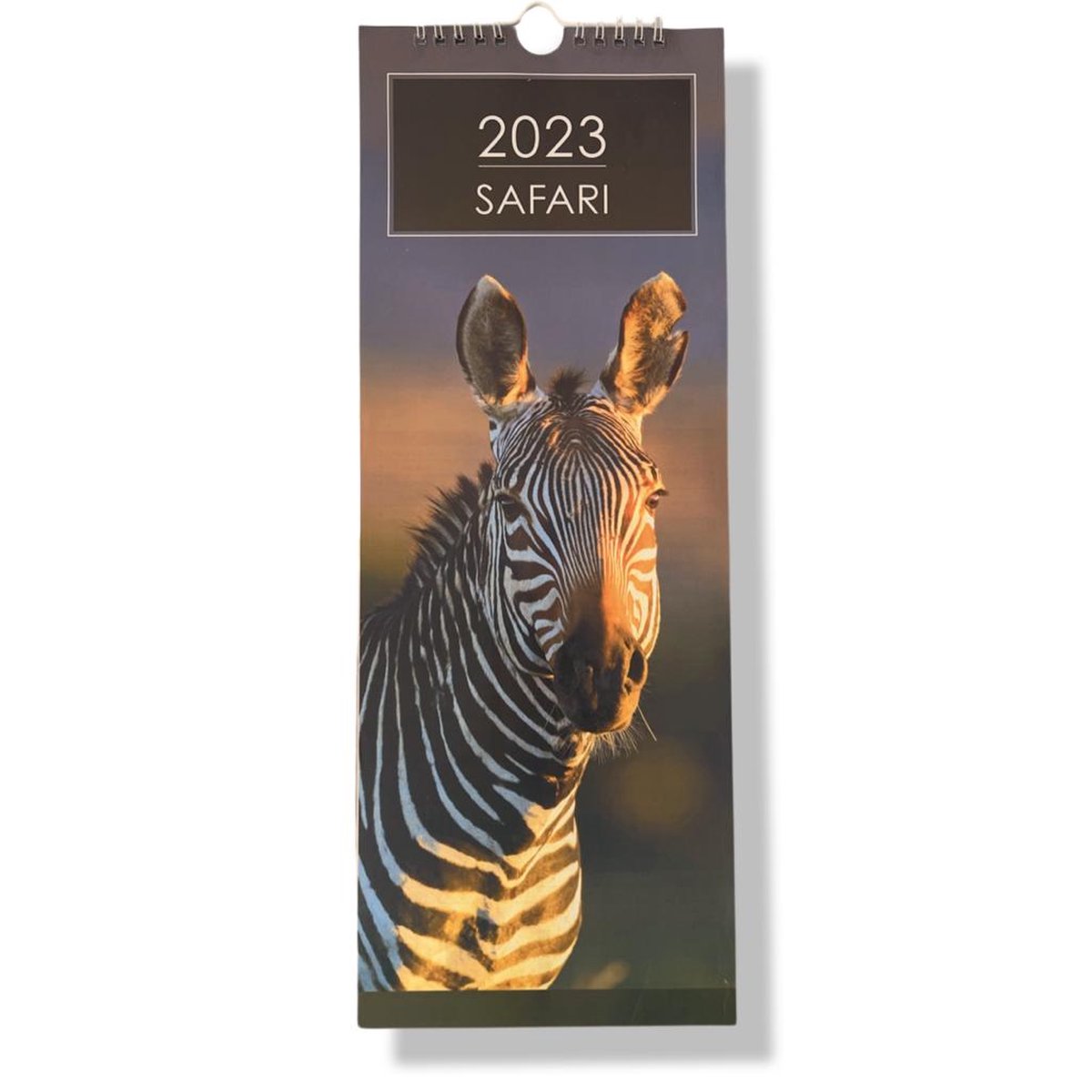 Safari Dieren kalender - 2023 - Maandkalender - 15.5x42cm