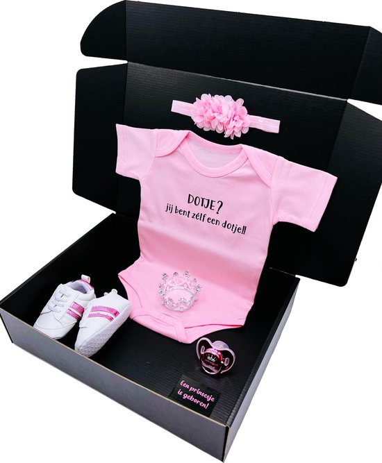 Kraamcadeau -DOTJE -romper - babysneakers - speen -baby hoofdband - rechtstreeks versturen mogelijk - kraamkado van DOTJE — afbeelding 3