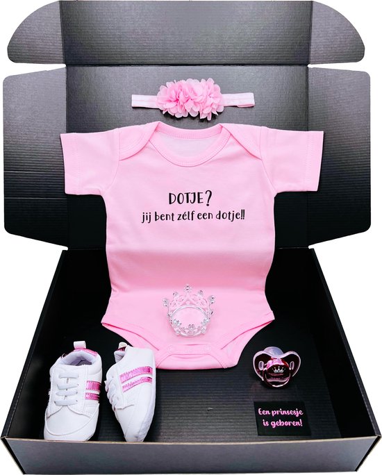 Kraamcadeau -DOTJE -romper - babysneakers - speen -baby hoofdband - rechtstreeks versturen mogelijk - kraamkado van DOTJE — afbeelding 4