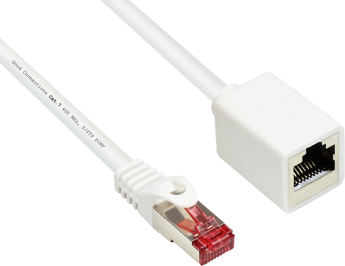 S/FTP CAT6 Gigabit netwerk verlengkabel / wit - 2 meter