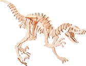 Bouwpakket 3D Puzzel Dinosaurus Velociraptor- hout