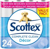 Papier WC Scottex Complete Clean 2 plis – 24 rouleaux