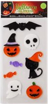 Gel raamstickers Halloween Assorti - Rood / Multicolor - Gel - Herbruikbaar - Halloween - 1