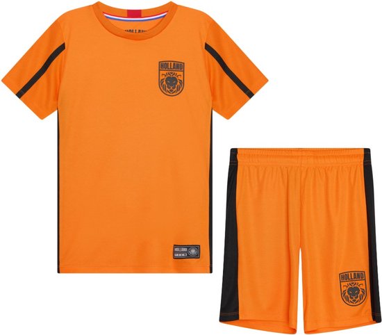 hebzuchtig knoflook aflevering Holland voetbaltenue kids - Holland tenue kinderen - Holland shirt en  broekje - maat 128 | bol.com