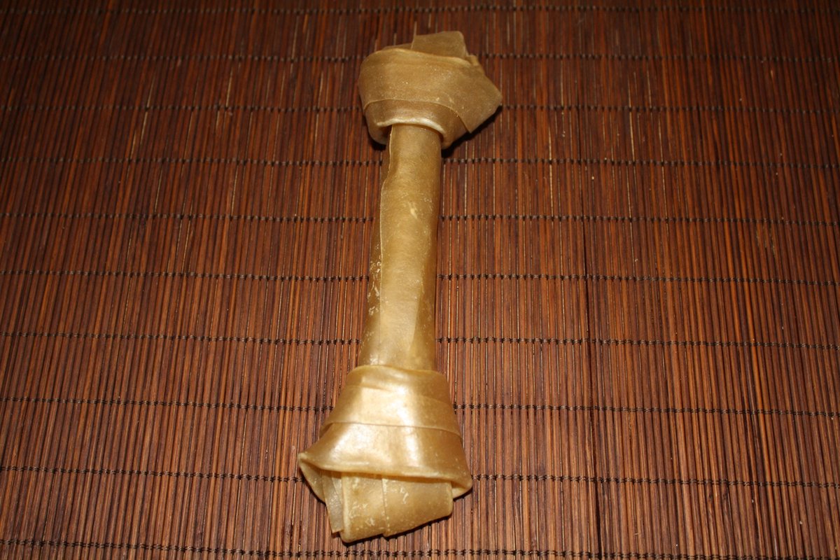 Buffelhuid knoop +/- 20 cm