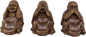 Buddha - Waxinelichthouder - Hore, Zien en Zwijgen