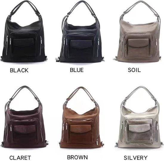 Enjoy Rugzakken Women's shoulder bag and backpack Zwart 30x12x36