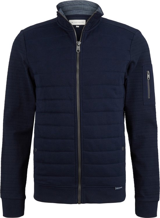 Tom Tailor Regular fit bodywarmer met opstaande kraag in marineblauw online kopen | P&C
