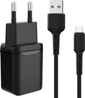 Phreeze Universele USB Fast Charger + USB-C Oplader Kabel - 1 Meter - Geschikt voor A14, A04s, A54, A02s, A12, A32, A50, A53s, A52s