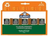 Elmer's pure lijmstiften | 93% natuurlijke ingrediënten | 100% hergebruikt plastic | Geweldig voor knutselen en op school | Uitwasbaar en kindvriendelijk | 20 g | 5 stuks