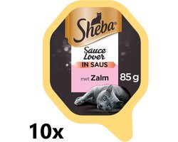 Sheba Alu - Sauce Lovers - Zalm - 10x85g - Kattenvoer Kuipje