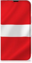Telefoon Hoesje iPhone 14 Book Case Deense Vlag