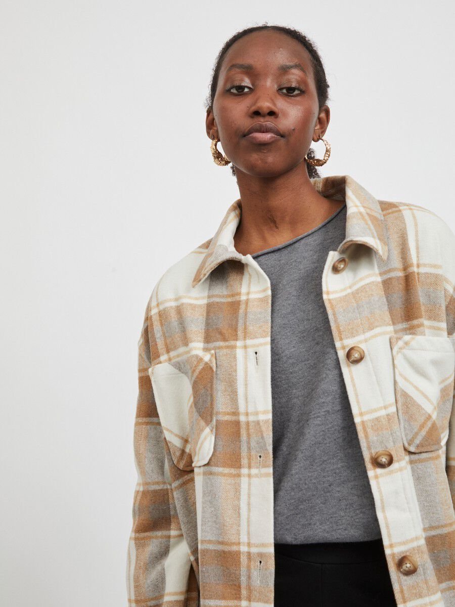 VILA Vikimmi Shirt L/S Jacket - Noos dames Jas VILA Vikimmi Shirt L/S Jacket - Noos dames Jas