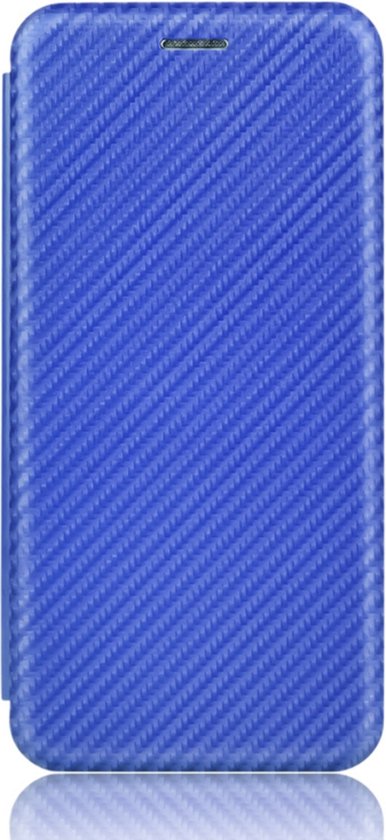Slim Carbon Cover Hoes Etui voor iPod Touch - Blauw