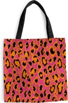 Sac à Bandoulière - Sac de Plage - Design Shopper - Fourrure - Imprimé Léopard - 45x45 cm - Sac en Coton