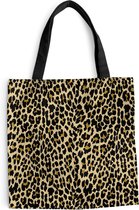 Sac bandoulière - Sac de plage - Shopper Imprimé Panthère - Motifs - Animaux - 45x45 cm - Sac en coton