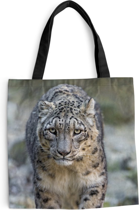 Dames Shopper Met Print Suède Shopper Tas Van Echt Leer - Luipaardprint Schoudertas 'Leo' - Gemaakt In Italië Luipaard Print Tas