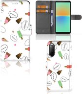 Telefoonhoesje Sony Xperia 10 IV Flip Cover IJsjes