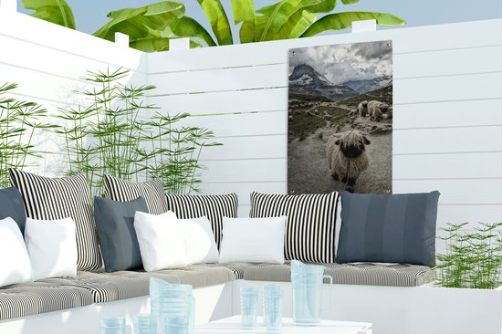 Décoration de jardin Mouton - Berg - Neige - 40x60 cm - Affiche jardin
