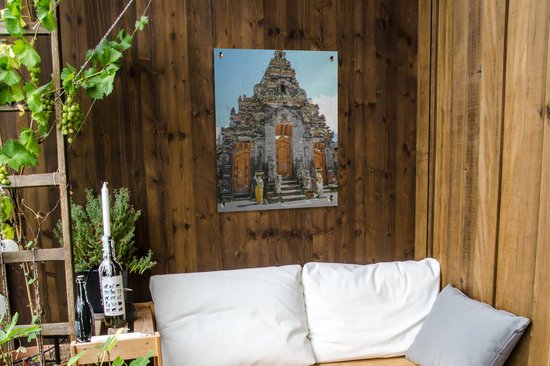 Affiche de jardin Pura Ulun Danu Bratan Temple - Richement décoré Pura Ulun Danu Bratan Temple on Bali affiche de jardin en vrac 60x80 cm - Toile de jardin / Toile d'extérieur / Peintures pour l'extérieur (décoration de jardin)