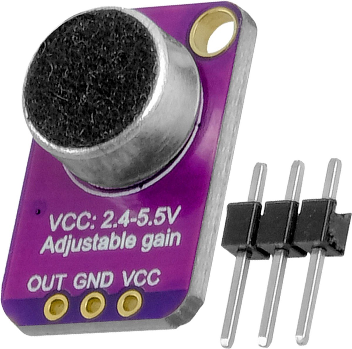 Module Micro Max4466 AZDelivery Max4466 GY-MAX4466 Elektrische Microfoon Versterker Preamp ...