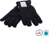 P&T Handschoenen Kinderen - Fleece + Thinsulate - Zwart