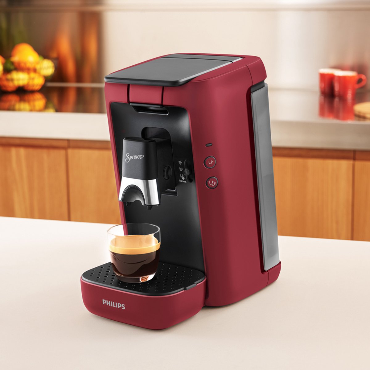 Philips Senseo Maestro - CSA260/90 - Machine à café à dosettes - Rouge