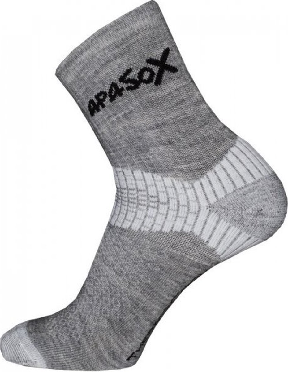 Apasox - Sportsokken - Misti Zomer Thermo Sport Sokken - Grijs - 43-47