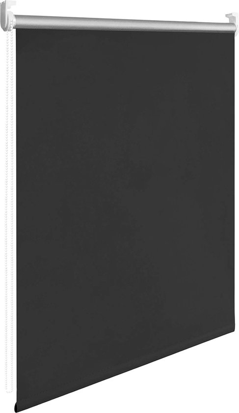 Laneetal Thermo-rolgordijn met coating verduisterend rolgordijn in grijs 120 x 160 cm klemrolgordijn voor ramen en deuren Klemmfix zonder boren vensterrolgordijn zijtrekrolgordijn