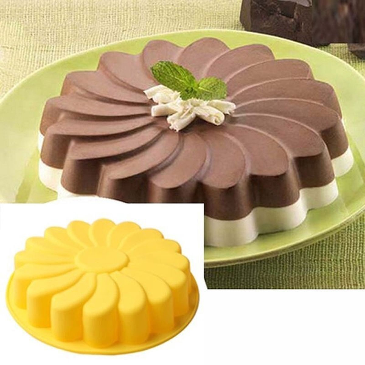 taartvorm Zonnebloem siliconen vorm mal voor taart cake