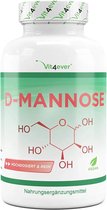 D-Mannose - 750 mg | 180 capsules | Goed bij/tegen Urineweginfecties: blaasontsteking | Premium: Van plantaardige fermentatie | Hoge dosering | Natuurlijk - Veganistisch | Vit4ever