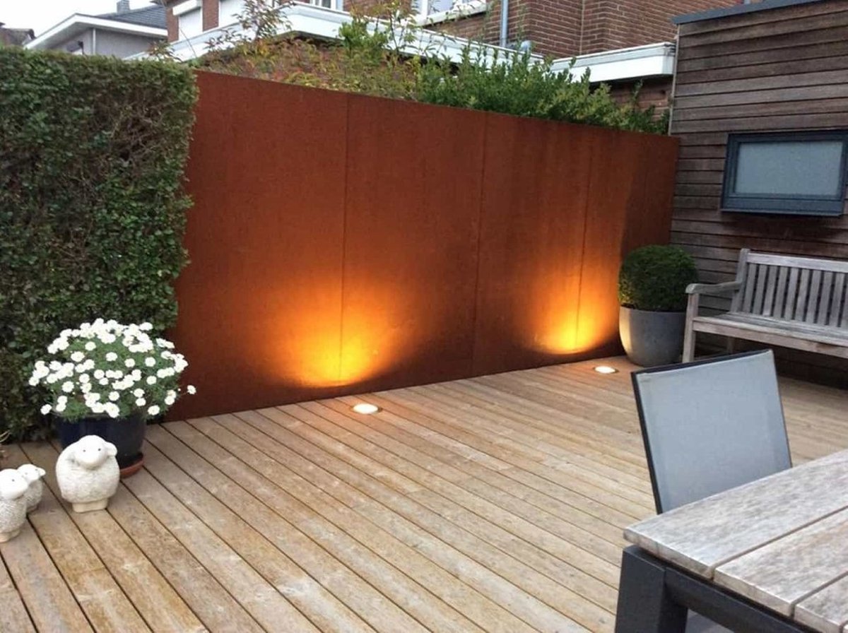 Gerofence Cortenstaal Corten Alium Schutting 100 x 0,5 x 180 cm Geroba