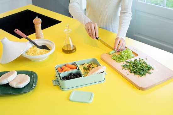 Brabantia Make & Take Bento Lunchbox - Grand - Plastique - Vert jade