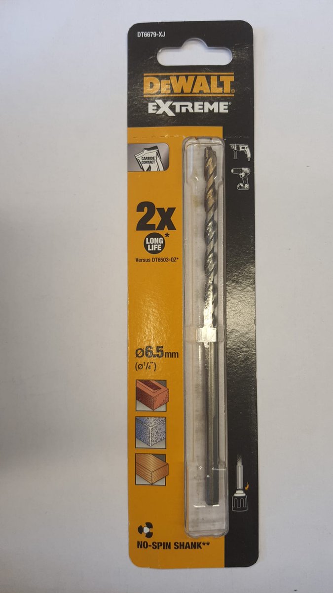 DEWALT DT6679-XJ - BETONBOOR - EXTREME - 6,5MM - 6,5X80X150MM