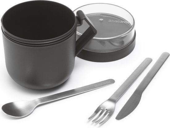 Brabantia Make & Take Rond Mug 0,6 L Gris, Transparent 1 pièce(s)