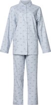 Lunatex dames pyjama flanel | MAAT XL | Vos | grijs