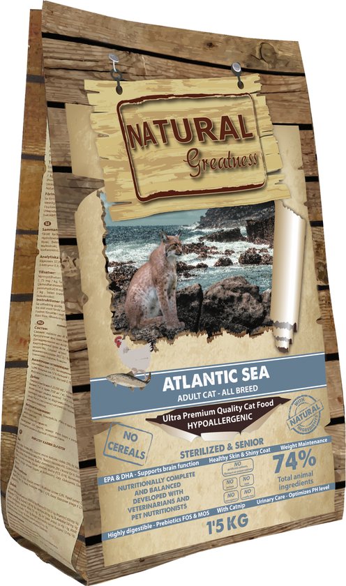 Natural Greatness Atlantic Sea Recipe - hypoallergeen - gesteriliseerd