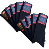 10 paires de chaussettes soignées en coton - Chaussettes homme - Chaussettes Comfort - Chaussettes Business - Taille 43-46 - Zwart - Multipack - Mega pack