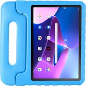 Cazy Lenovo Tab M10 Gen 3 hoes Kinderen - 10.1 inch - Kids proof back cover - Draagbare tablet kinderhoes met handvat – Blauw